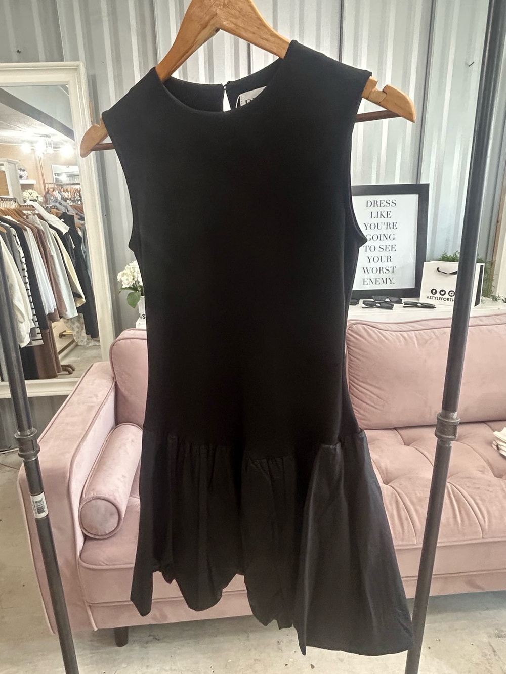 Priv - Black Drop Waist Cocktail Dress NWT Small